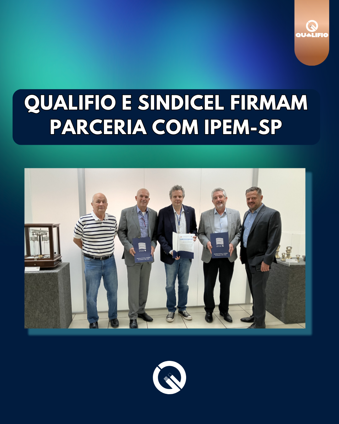 Qualifio e Sindicel firmam parceria com IPEM-SP